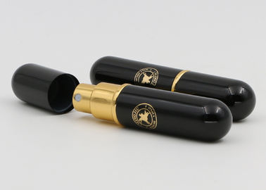 Bottiglie riutilizzabili incise dimensione dello spruzzo di profumo di Mini Perfume Atomiser Black Empty di viaggio