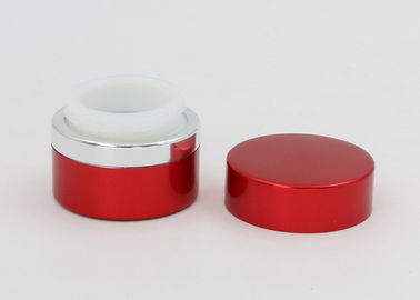 piccola dimensione cosmetica di vetro vuota rossa dell'imballaggio della crema dell'occhio dei barattoli 15ml su misura