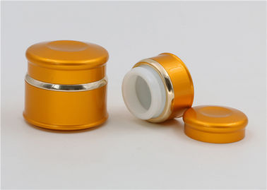 Il cosmetico di vetro di alluminio stona il colore dell'oro dei contenitori 15ml 20ml 50ml