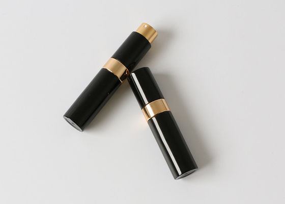 Bottiglia di profumo vuota nera di Mini Perfume Atomiser Cylindrical Shape