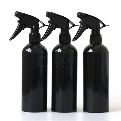 Bottiglie cosmetiche dello spruzzo di alluminio nero 500ml della metallina di Logo Printing
