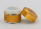 Oro 1 Oz 2 Oz 4 barattoli cosmetici di vetro di Oz, copertura di alluminio dei contenitori di campione di trucco